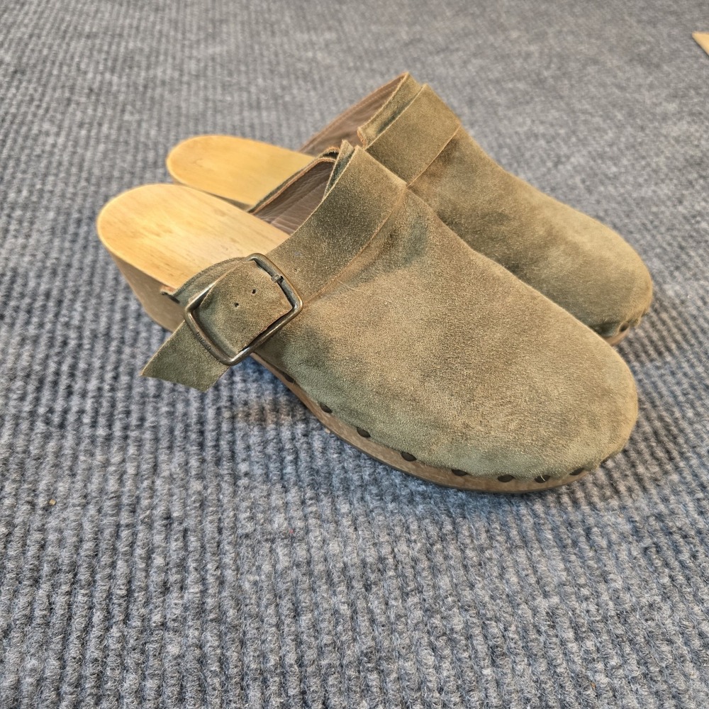 BA&SHSuede Studded Accents Mules Size 40 9.5 - Picture 2 of 7